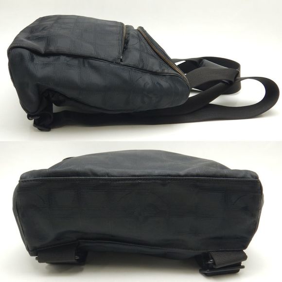 CHANEL A15958 Rucksack New Travel 2WAY Nylon Black 251381 - Picture 4 of 10